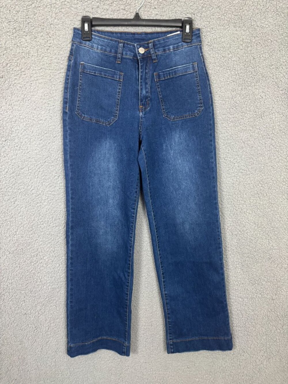 KUNMI Women's Wide Leg High Waisted Jeans with Front & Back Pockets Size 4 NWOTs